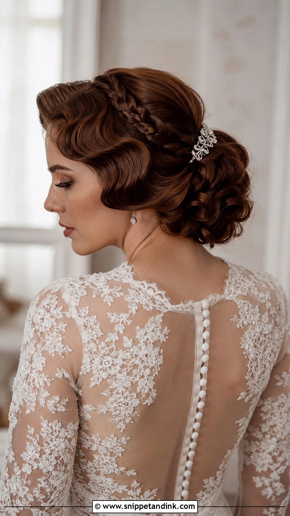 Vintage Braided Updo - Snippet and Ink - 20 Bridal Updo with Braid Ideas