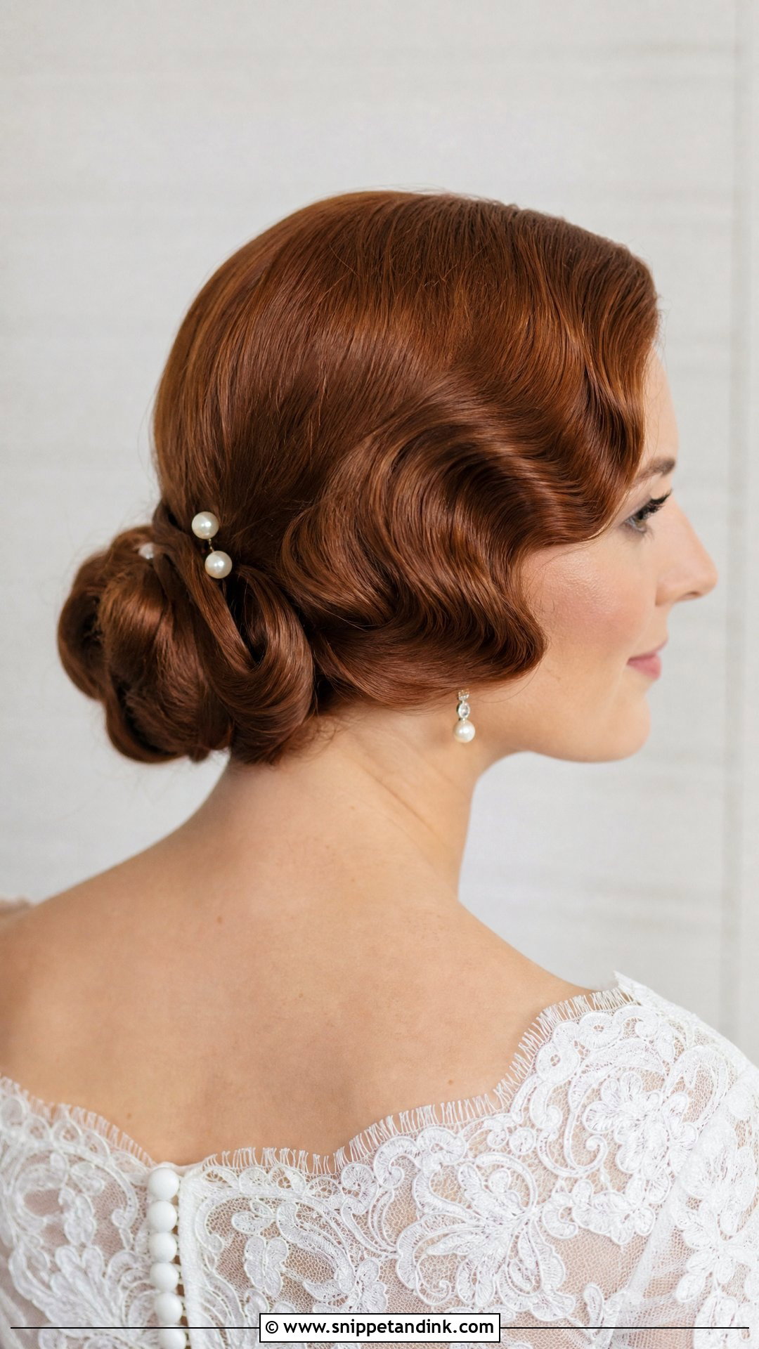 Vintage Bridal Chignon - Snippet and Ink - 20 Retro Bridal Hair Ideas