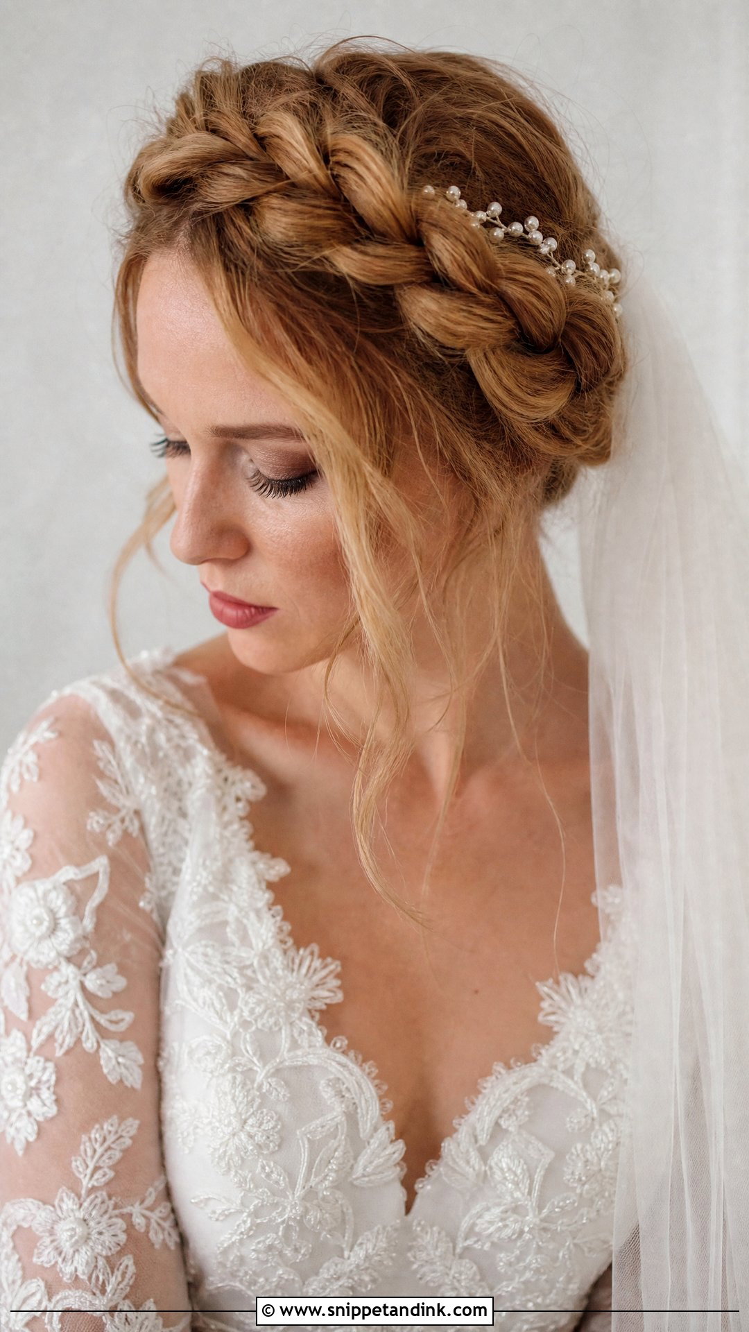 Vintage Bridal Crown Braid - Snippet and Ink - 20 Vintage Bridal Hairstyles