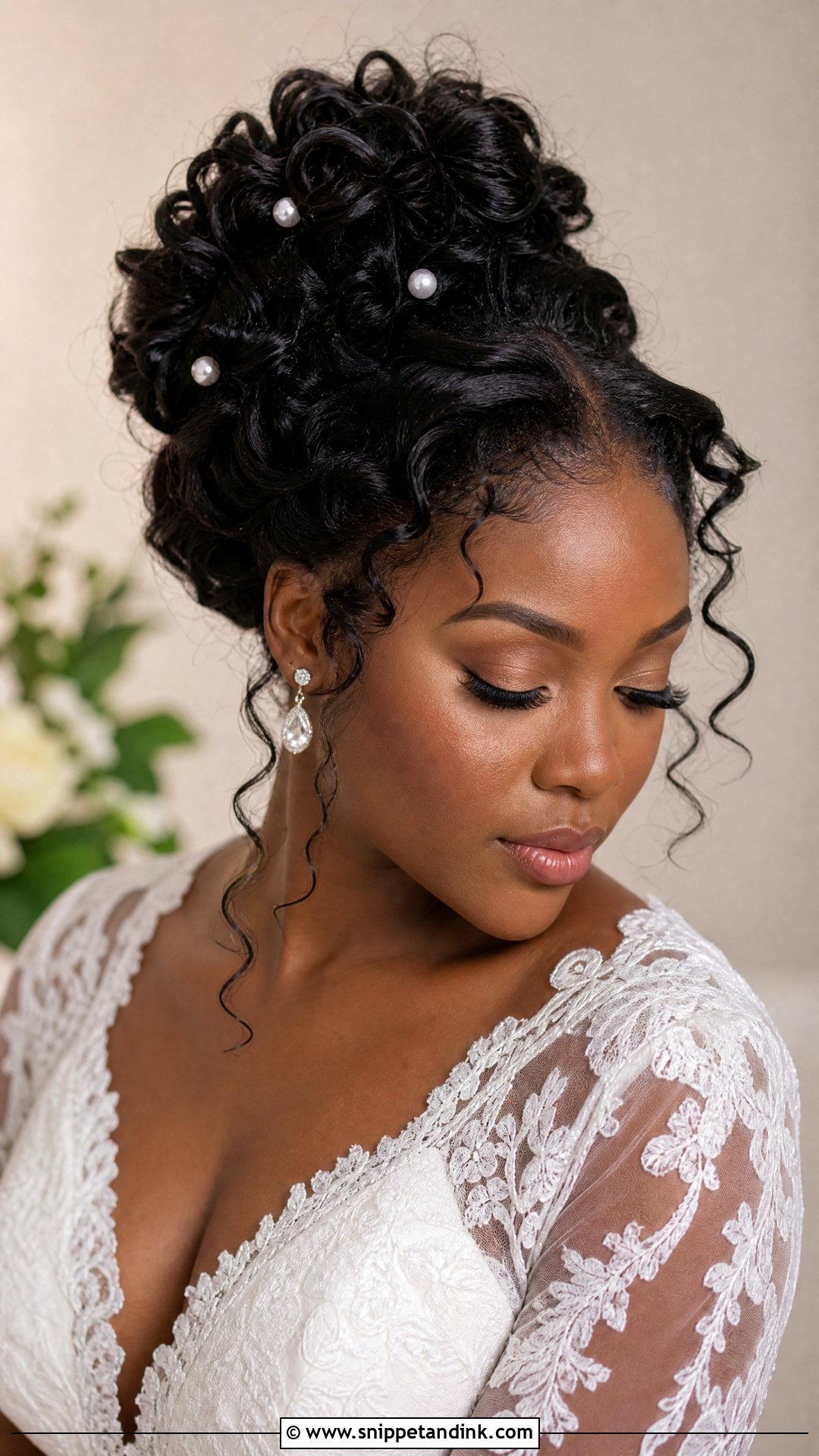 Vintage Bridal Curly Updo - Snippet and Ink - 20 Vintage Bridal Hairstyles