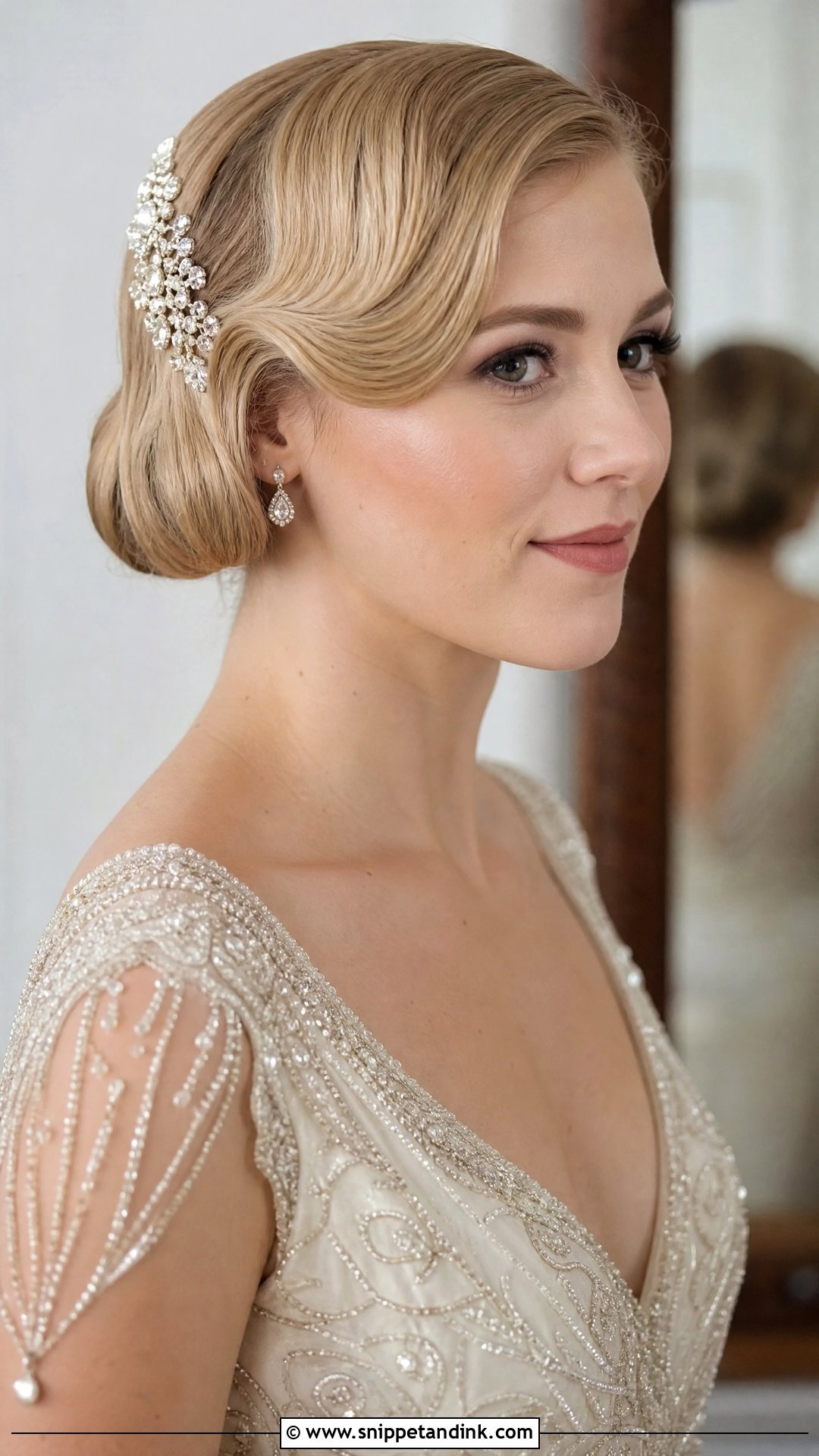 Vintage Bridal Faux Bob - Snippet and Ink - 20 Vintage Bridal Hairstyles