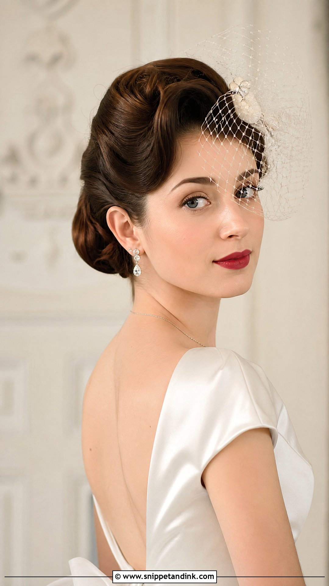 Vintage Bridal French Twist - Snippet and Ink - 15 Bridal Updo French Twist Ideas