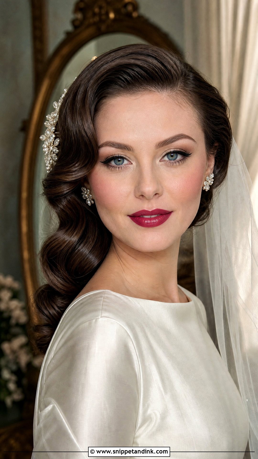 Vintage Bridal Makeup For Blue Eyes Brunette - Snippet and Ink - 25 Bridal Makeup for Blue Eyes Brunette