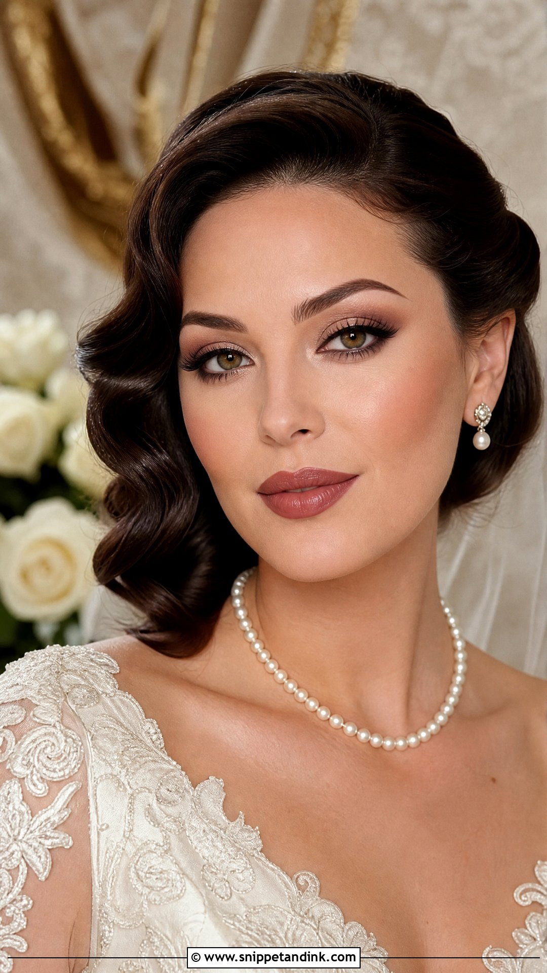 Vintage Bridal Makeup For Hazel Eyes Brunette - Snippet and Ink - 20 Bridal Makeup for Hazel Eyes Brunette