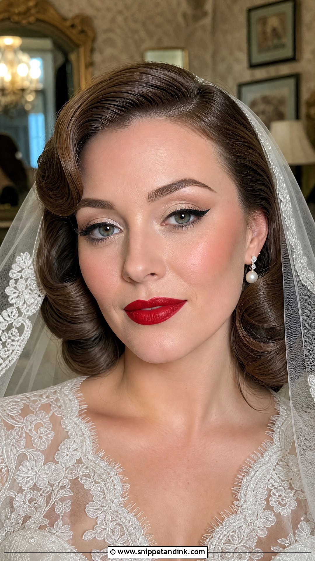 Vintage Bridal Makeup Red Lips - Snippet and Ink - 30 Bridal Makeup Red Lips
