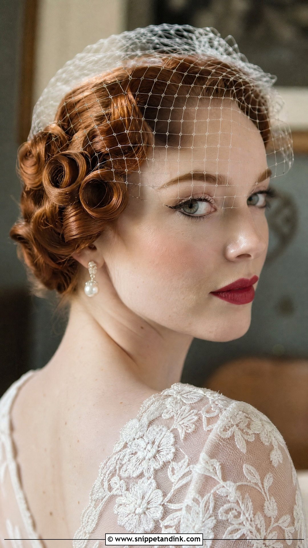Vintage Bridal Pin Curls - Snippet and Ink - 20 Vintage Bridal Hairstyles