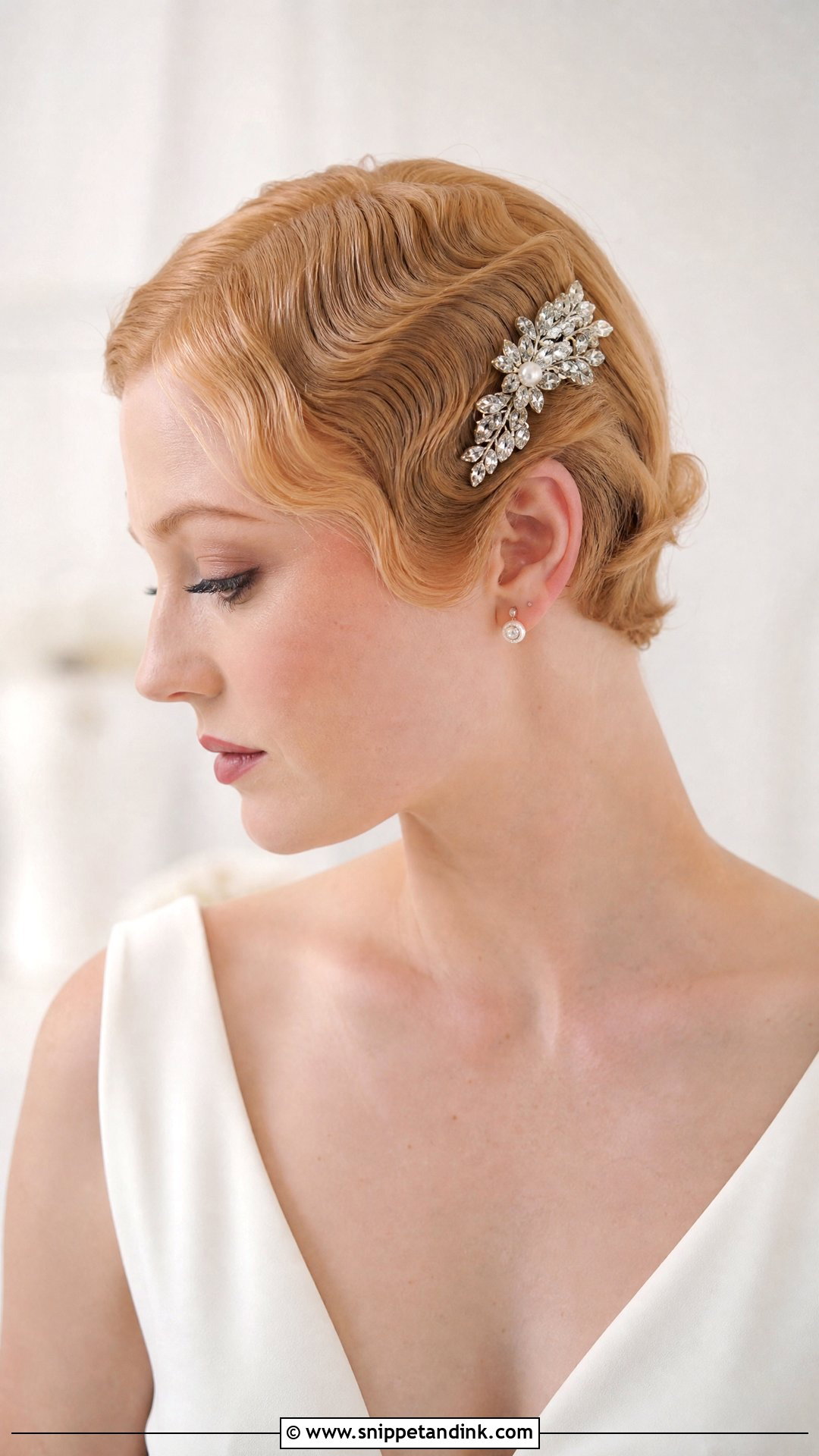 Vintage Bridal Short Hair - Snippet and Ink - 20 Retro Bridal Hair Ideas