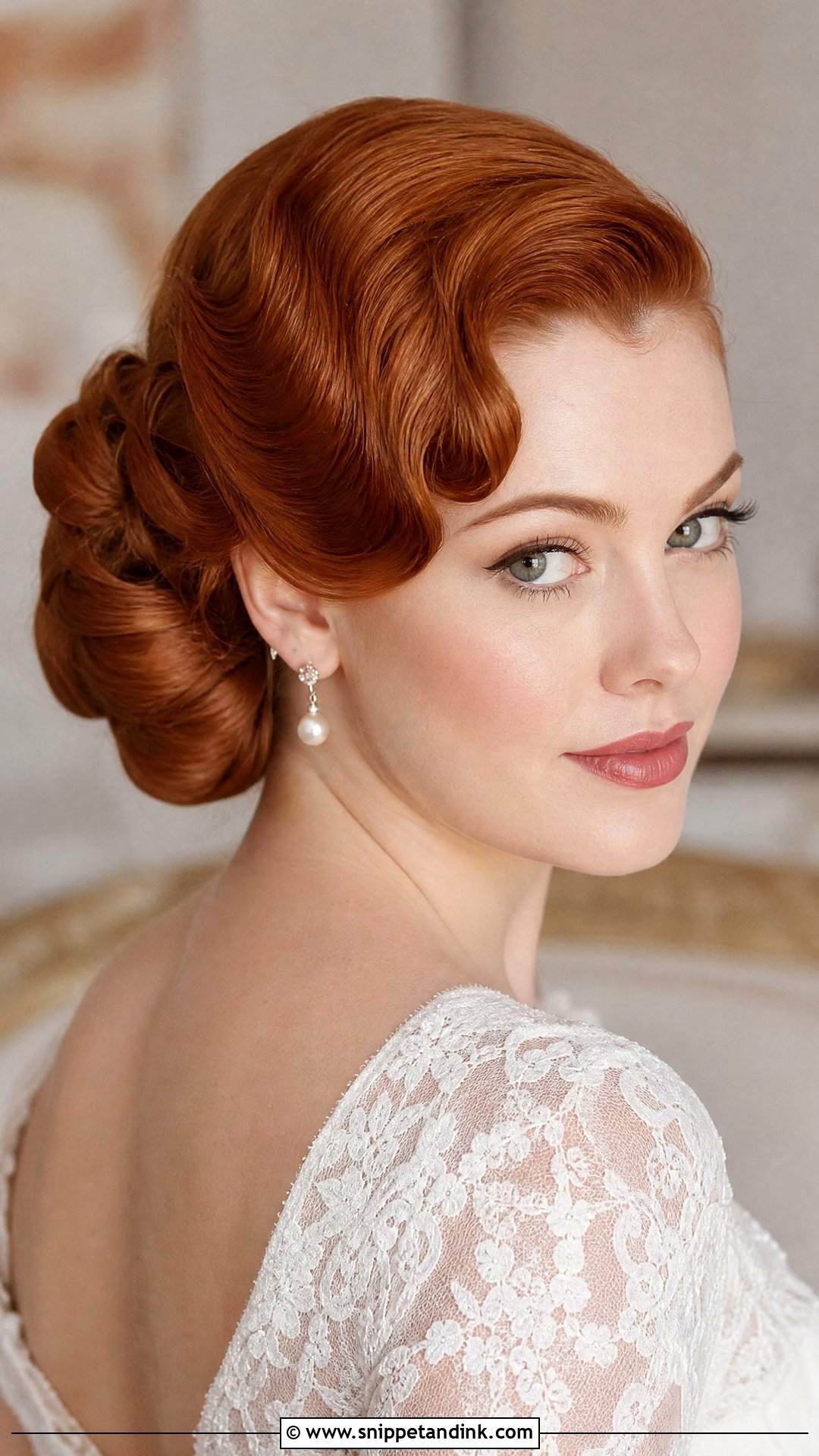 Vintage Bridal Updo - Snippet and Ink - 15 Elegant Bridal Updos for Long Hair