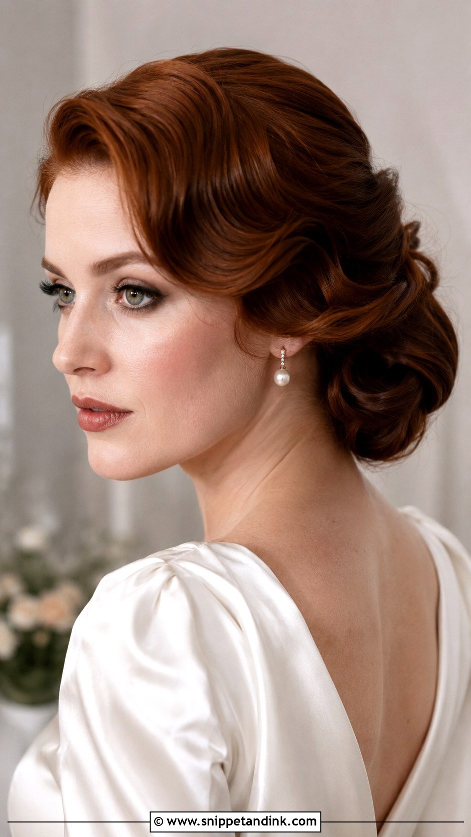 Vintage Bridal Updo - Snippet and Ink - 15 Updo Wedding Hair Bride Ideas