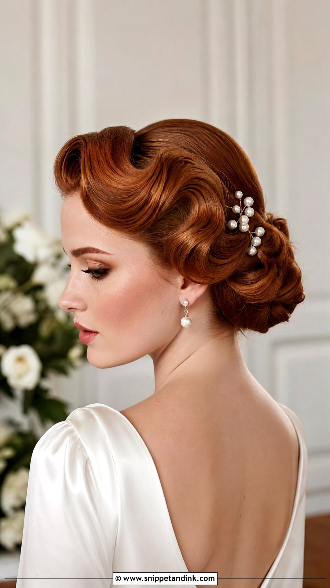 Vintage Bridal Updo With Pearls - Snippet and Ink - 15 Bridal Updo with Pearls Ideas