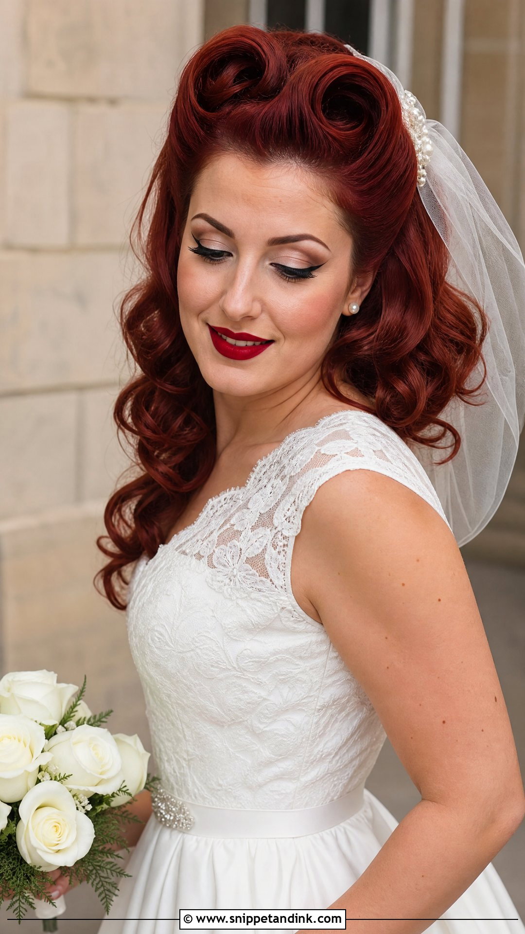 Vintage Bridal Victory Rolls - Snippet and Ink - 20 Vintage Bridal Hairstyles