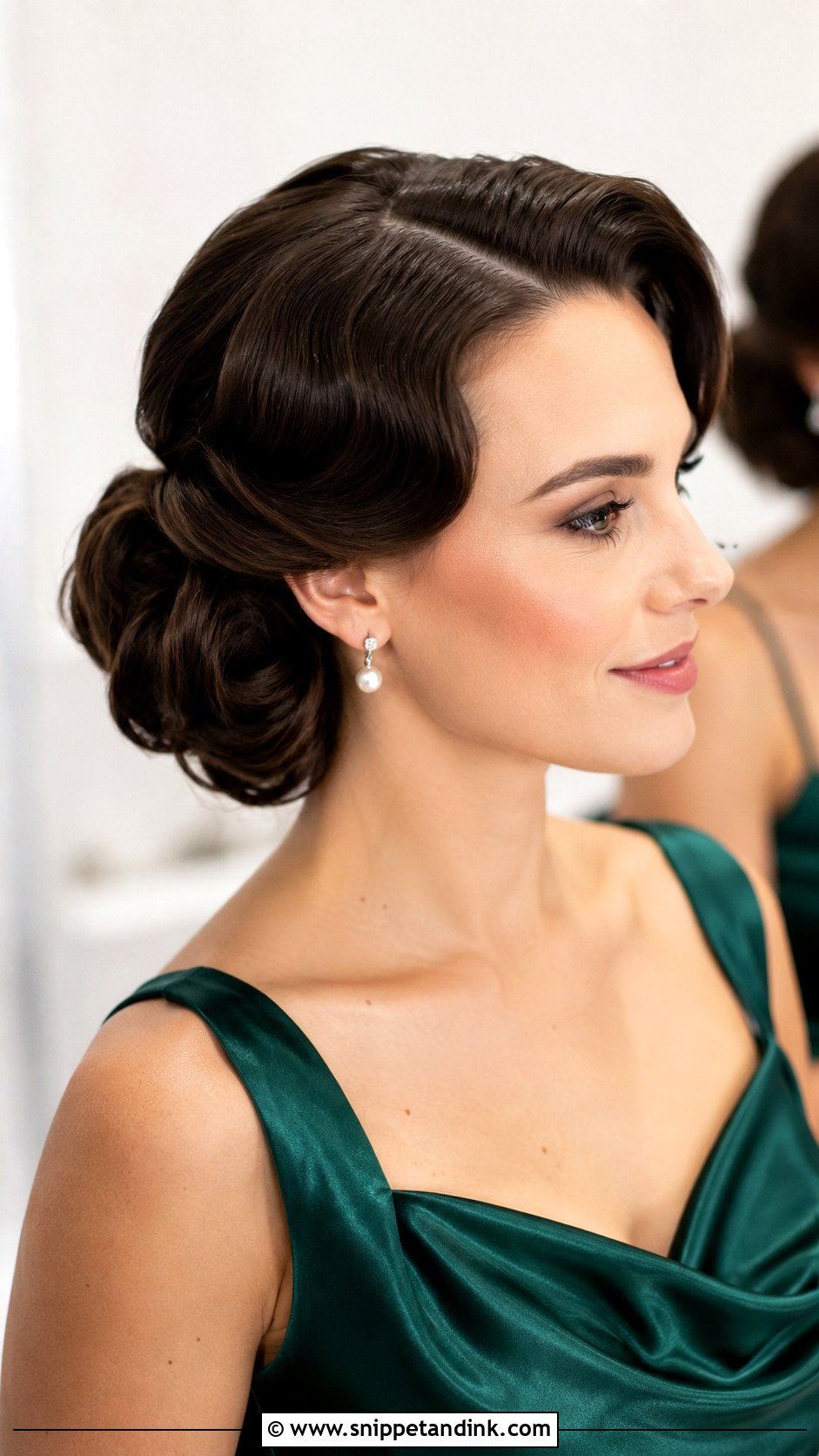 Vintage Bridesmaid Updo - Snippet and Ink - 20 Updo Hairstyles for Wedding Bridesmaid