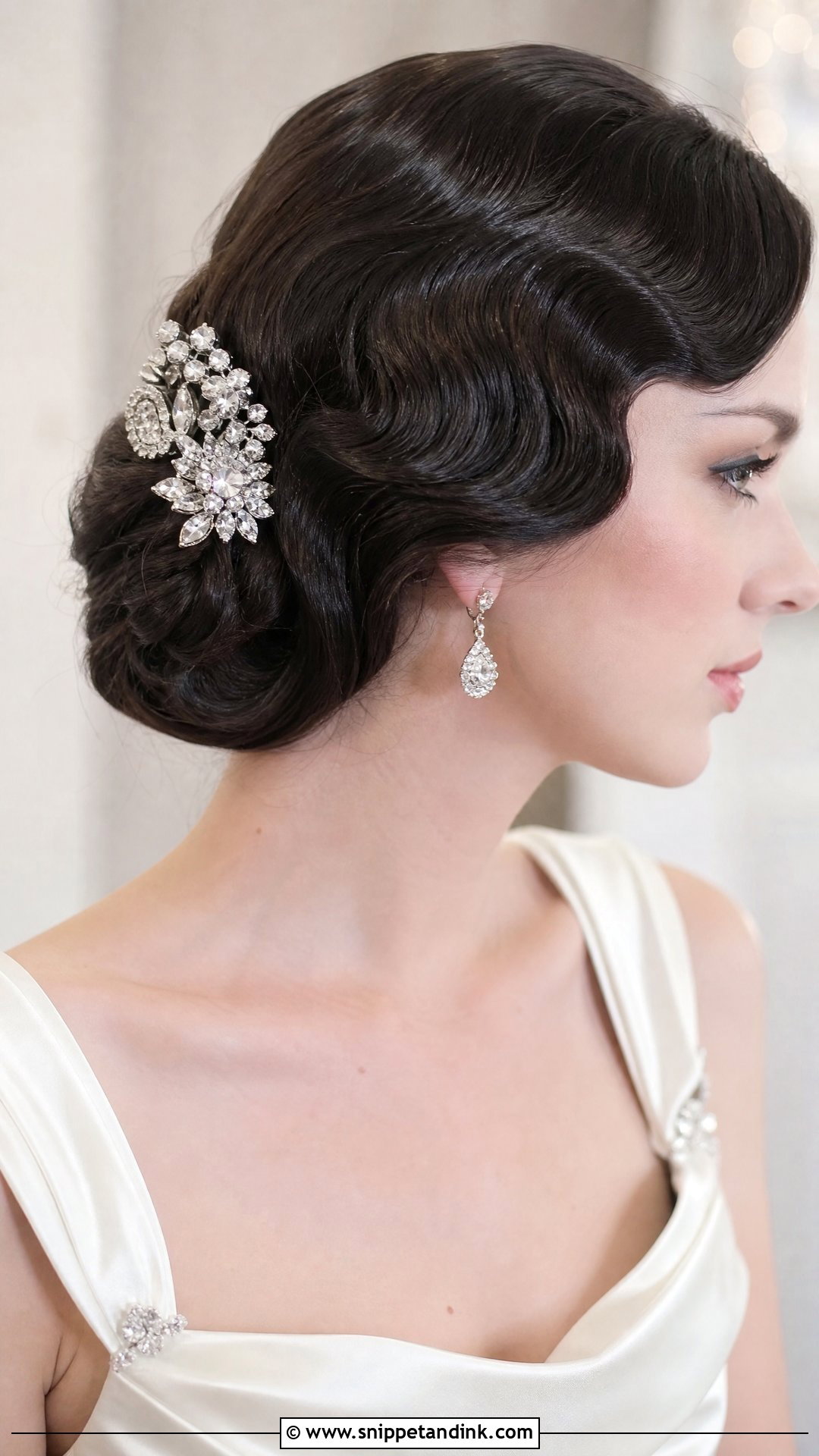Vintage Brooch Hairpiece - Snippet and Ink - 30 Hair Accessories for Wedding