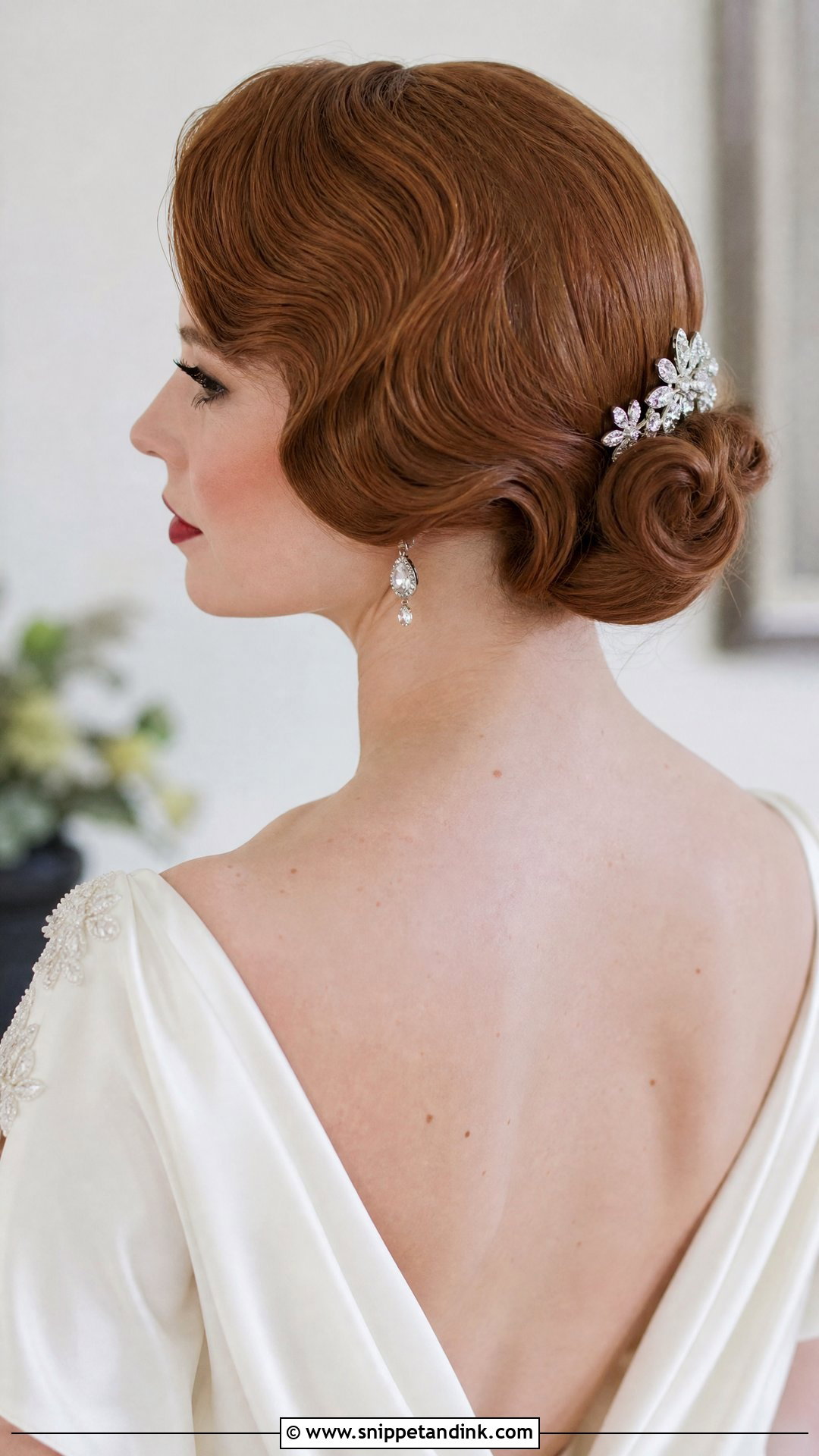 Vintage Bun For Short Hair Wedding - Snippet and Ink - 15 Bun for Short Hair Wedding Ideas