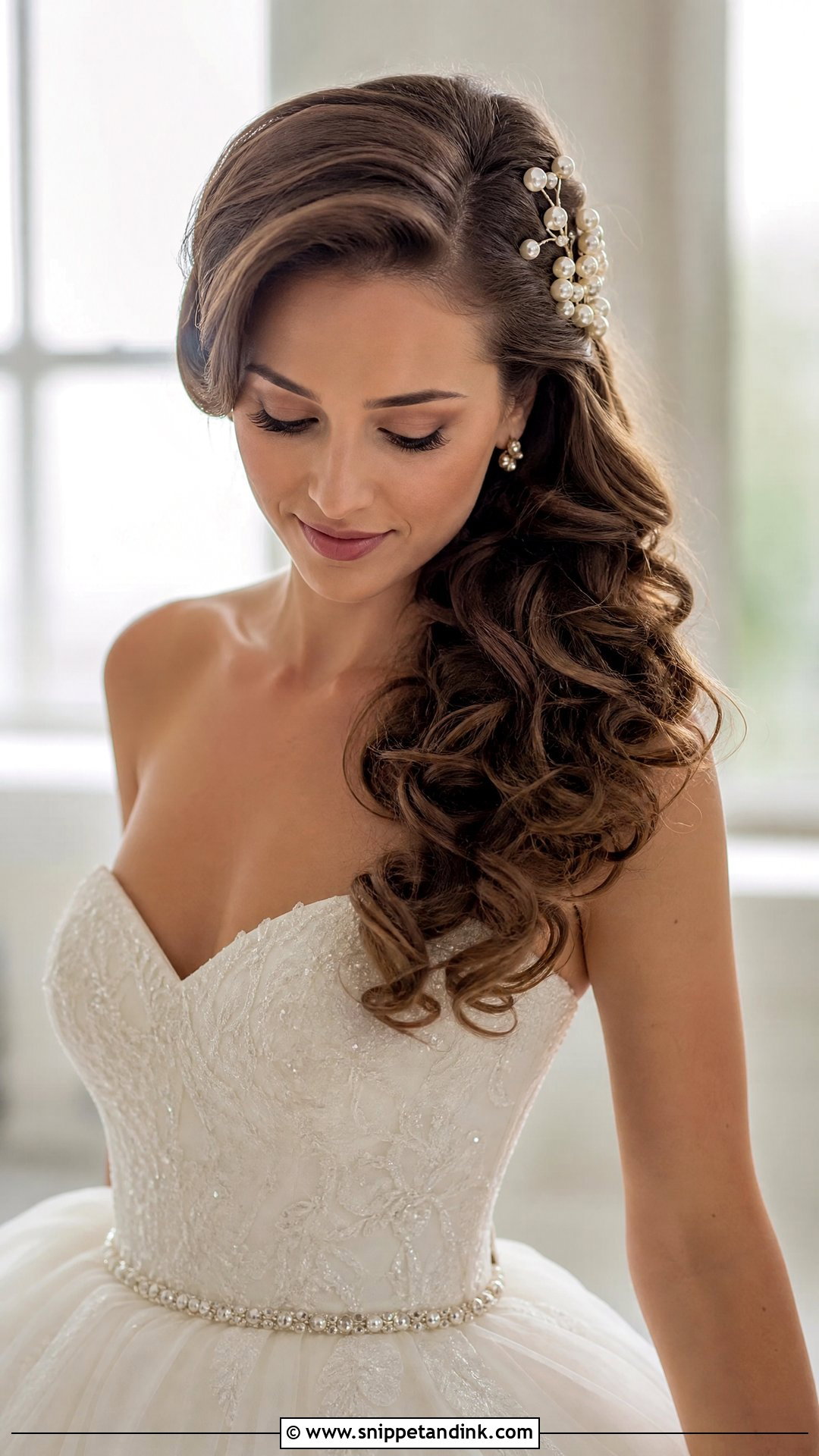 Vintage Cascading Curls Bridal Hair - Snippet and Ink - 20 Wedding Hairstyles Down Curls