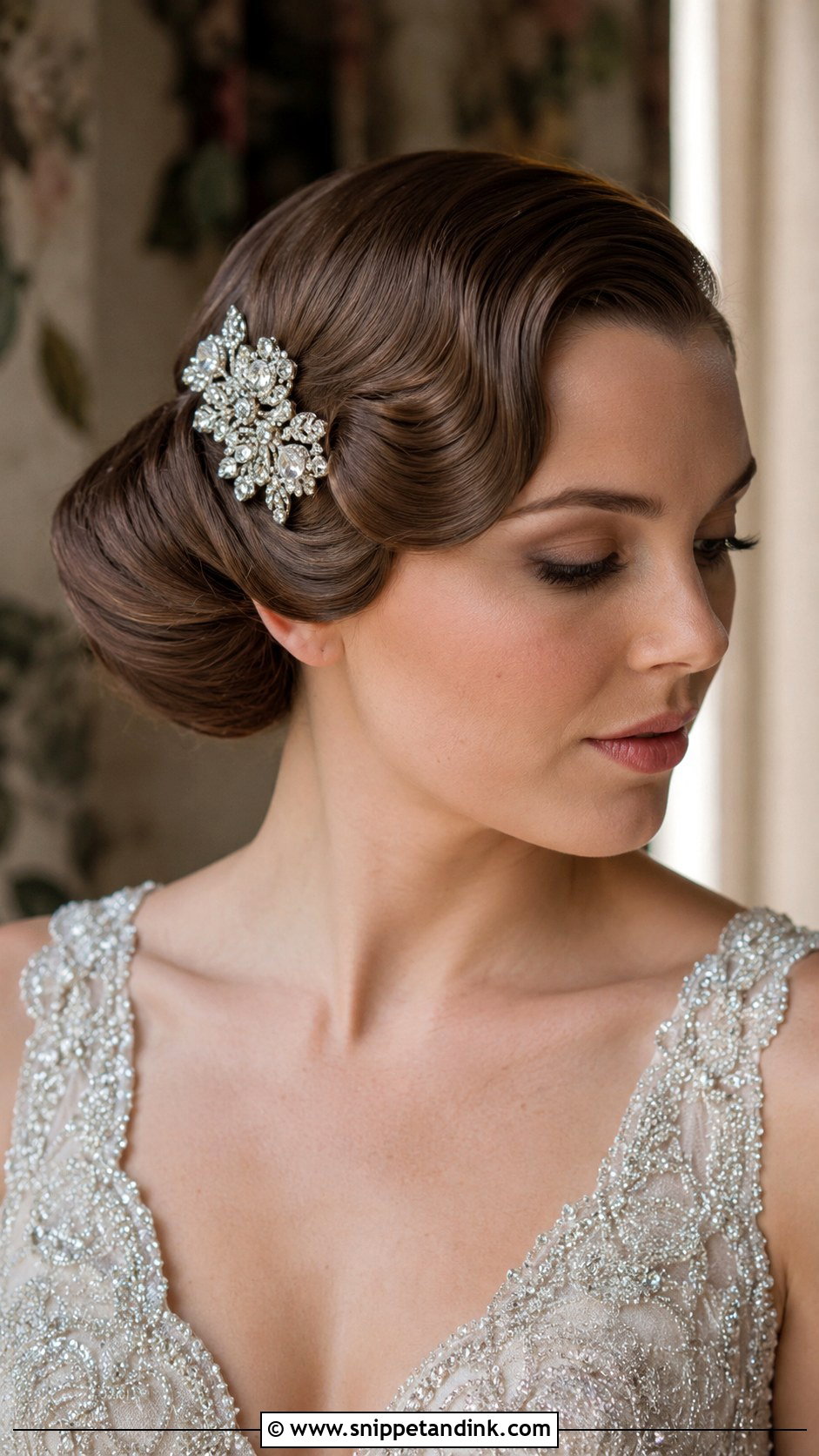 Vintage Crystal Hair Clip - Snippet and Ink - 20 Bride Hair Piece Ideas