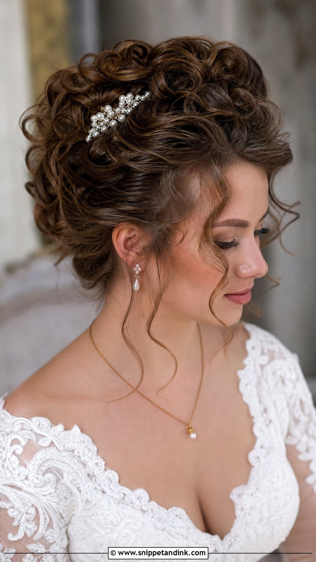 Vintage Curls Bridal Updo - Snippet and Ink - 20 Hair Design for Wedding Ideas