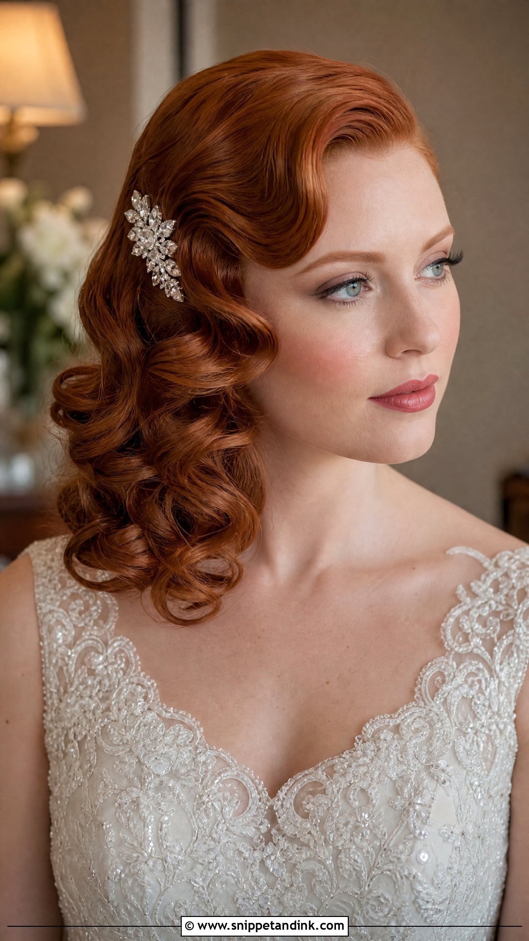 Vintage Curls Wedding Hairstyle - Snippet and Ink - 20 Wedding Hair Ideas for Long Hair