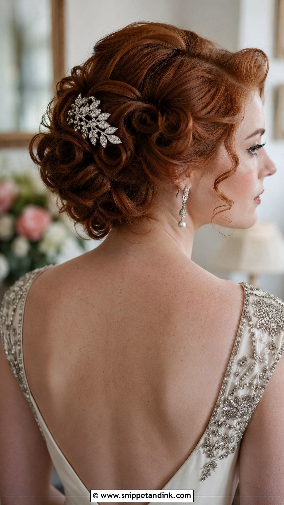 Vintage Curls Wedding Updo - Snippet and Ink - 20 Elegant Wedding Updo Ideas