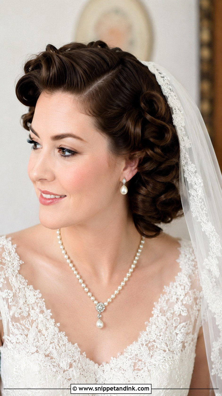 Vintage Curls for Brides - Snippet and Ink - 25 Wedding Hairstyles for Bride Down