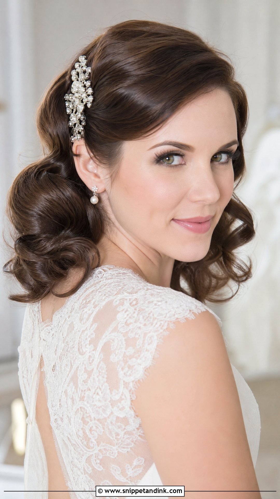 Vintage Fantasy Wedding Hairstyle With Soft Curls - Snippet and Ink - 15 Fantasy Wedding Hairstyles