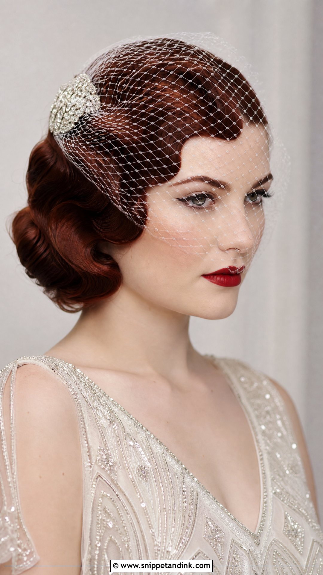 Vintage Finger Wave Bridal Hair - Snippet and Ink - 20 Classic Wedding Hair Ideas