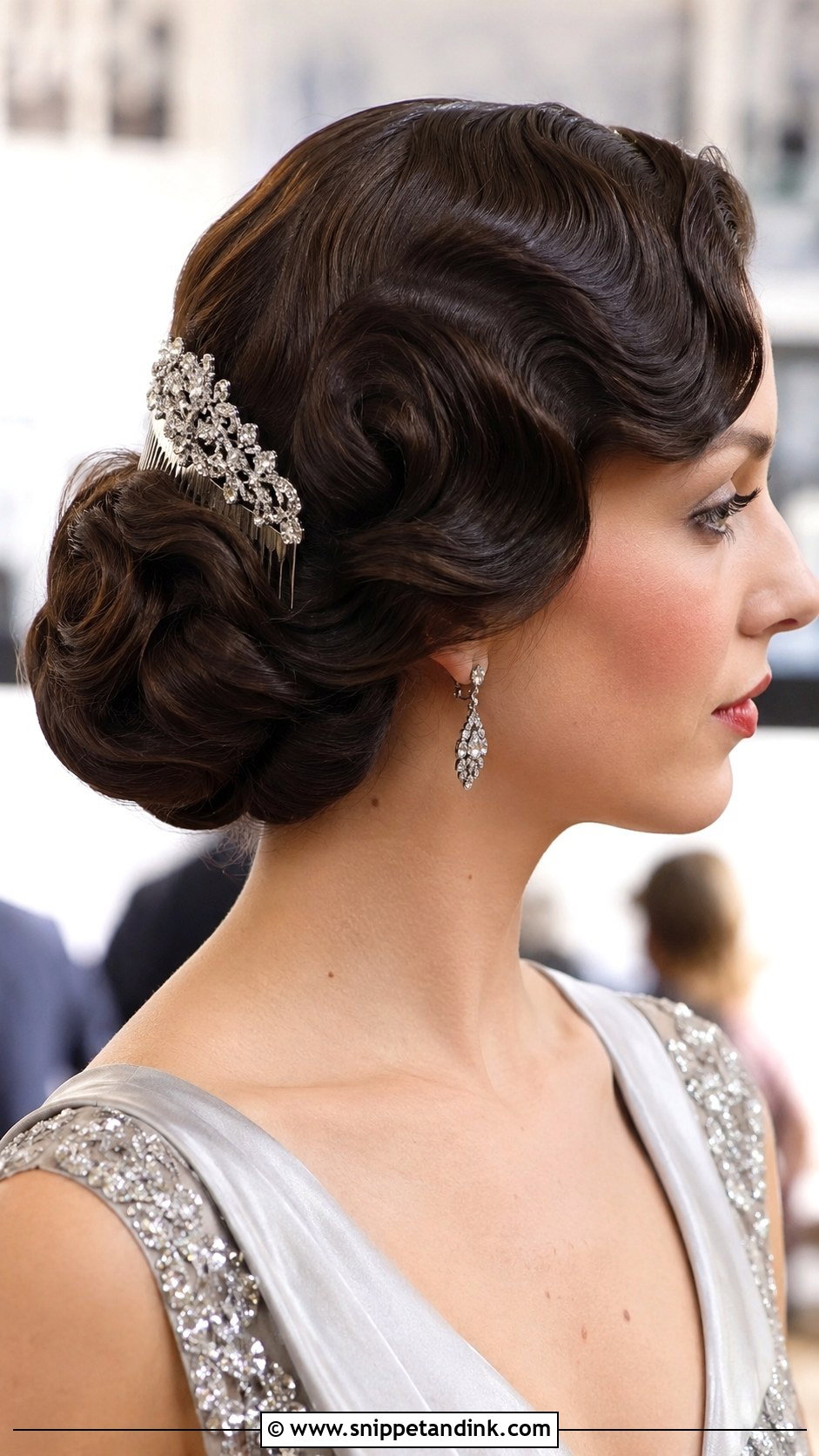 Vintage Finger Wave Updo - Snippet and Ink - 25 Mother of the Bride Updos