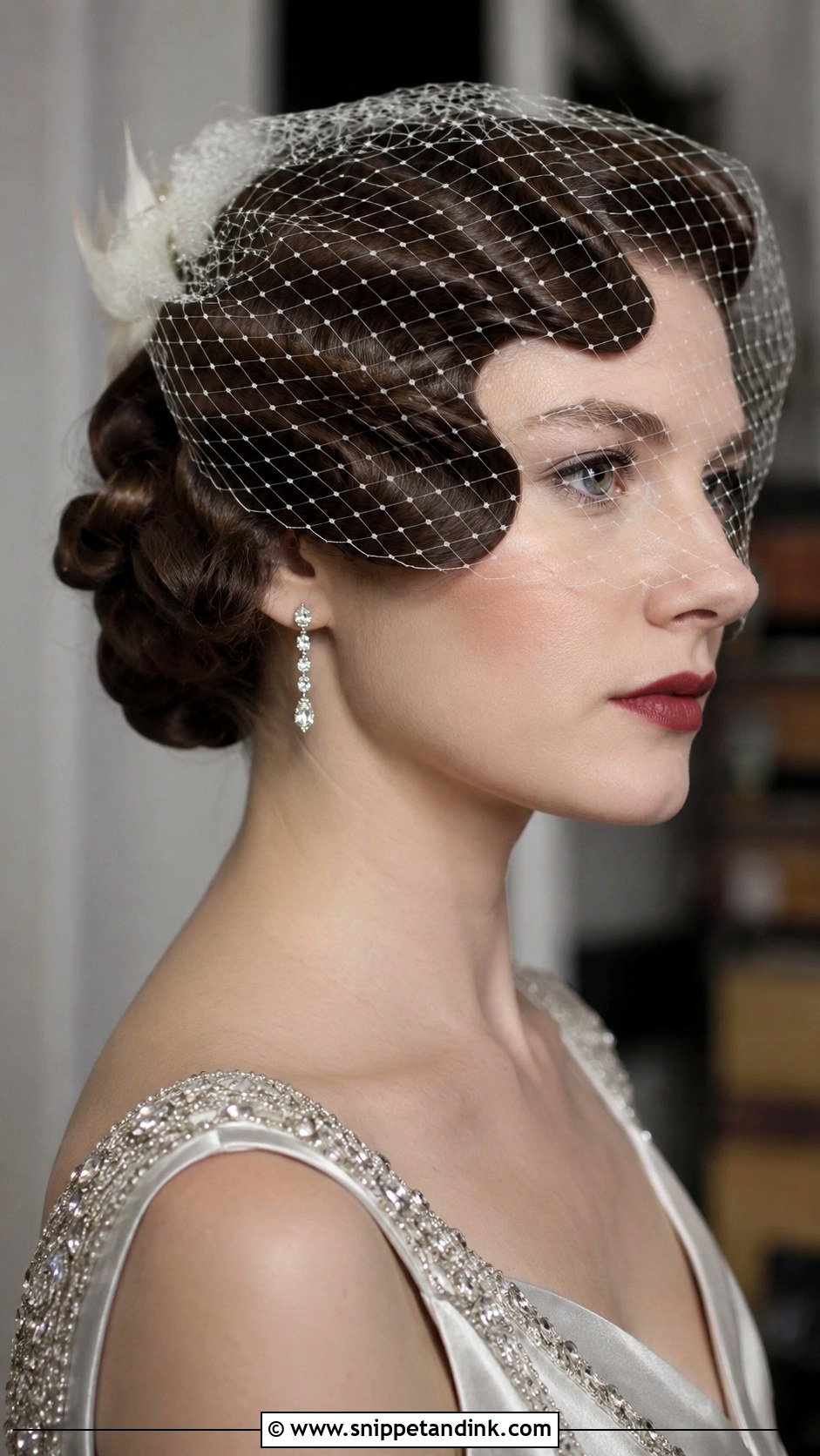 Vintage Finger Wave Updo - Snippet and Ink - 25 Elegant Bridal Hair Updo Ideas