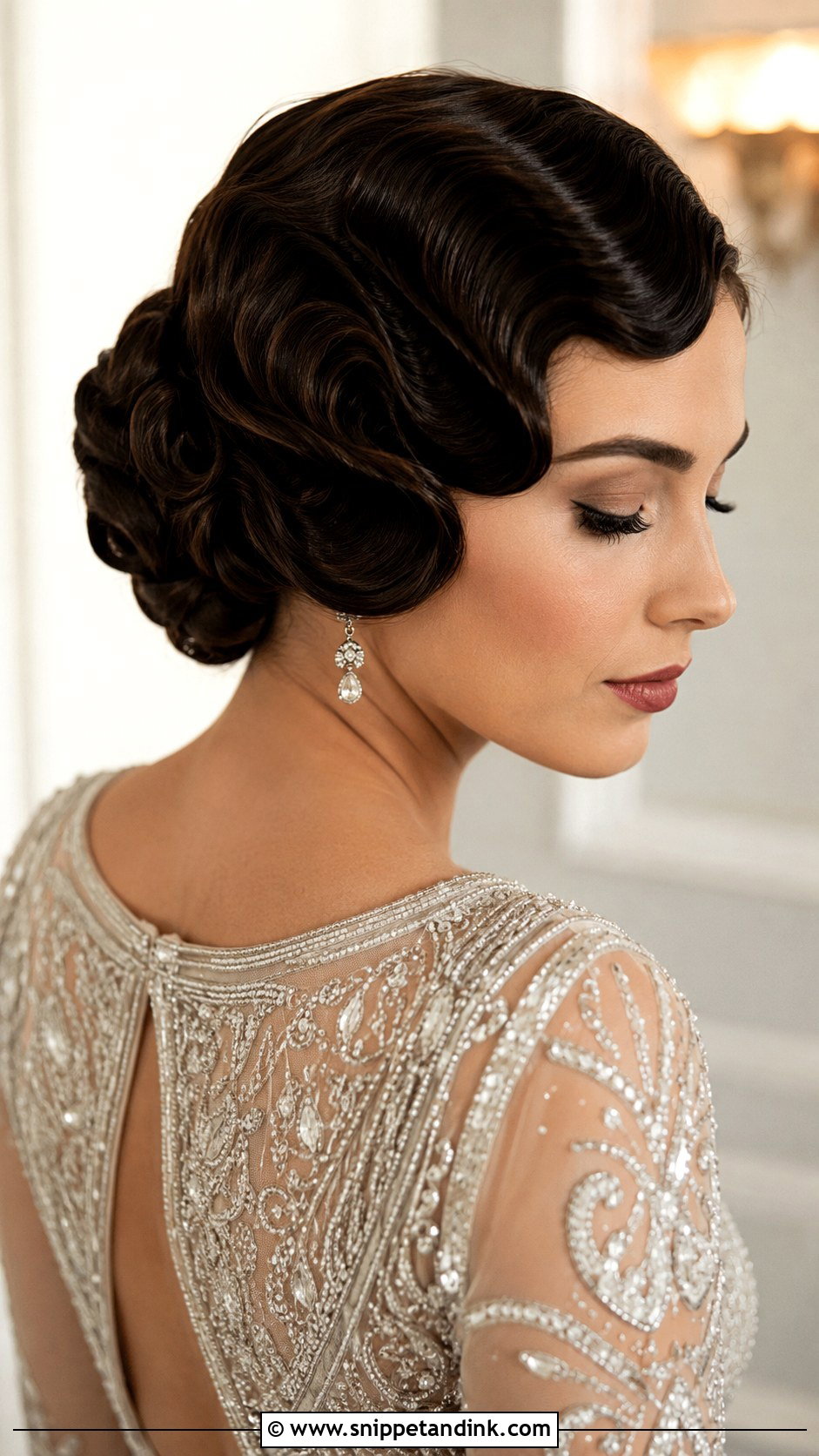Vintage Finger Wave Updo for Short Hair - Snippet and Ink - 25 Wedding Updos for Short Hair