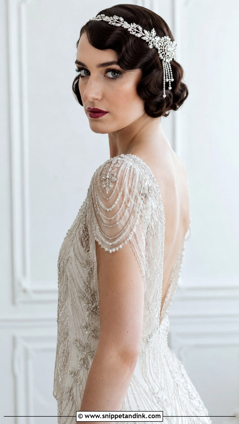 Vintage Finger Waves - Snippet and Ink - 35 Bridal Hair Ideas