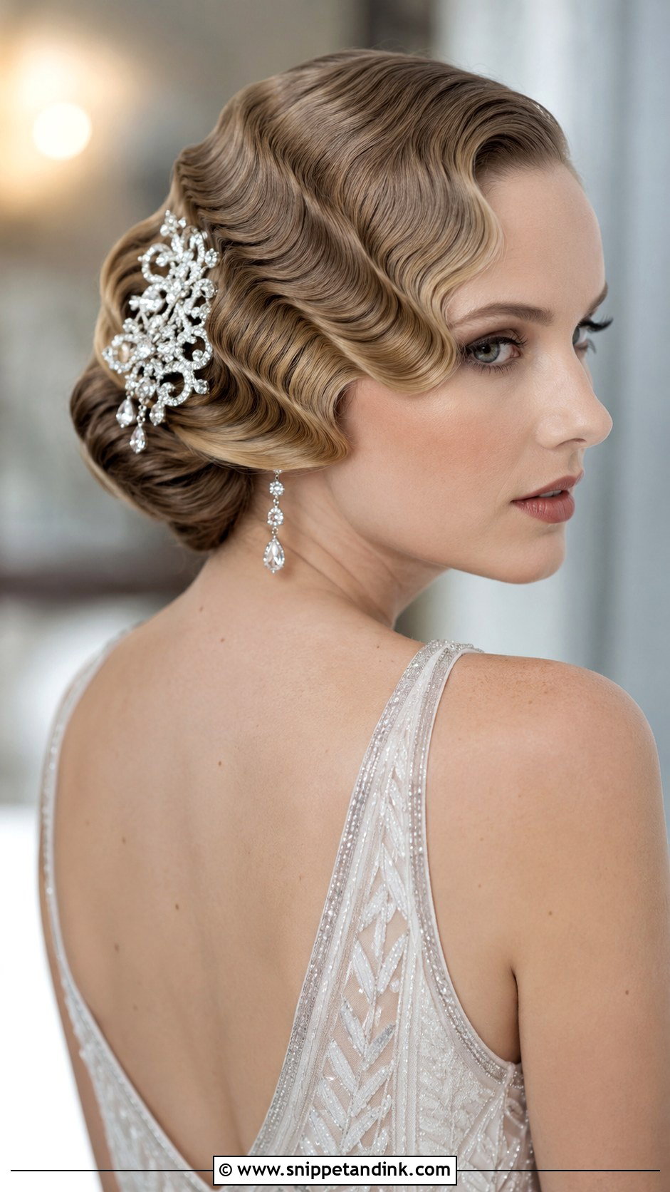 Vintage Finger Waves - Snippet and Ink - 35 Bridal Hairstyle Ideas