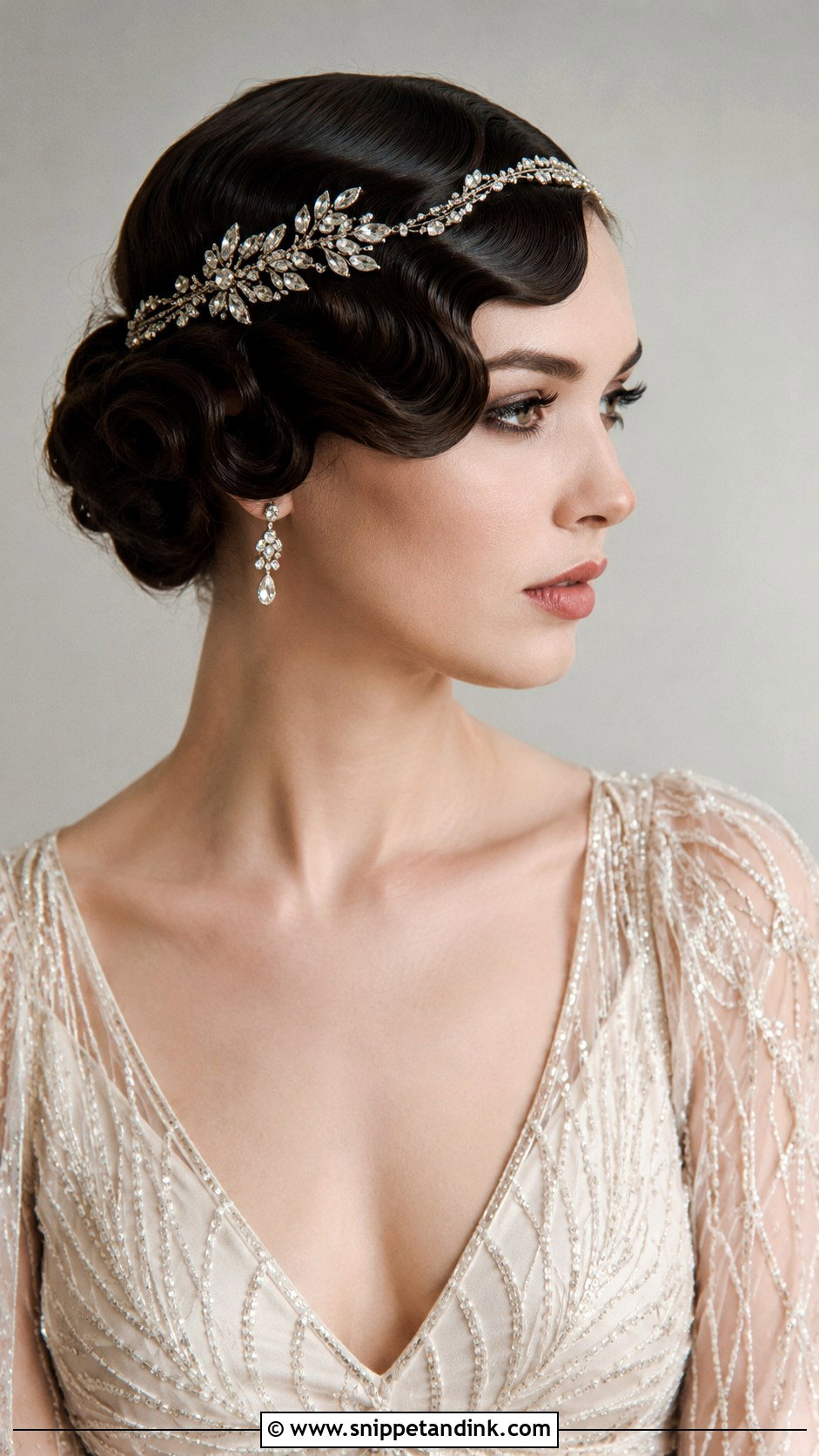 Vintage Finger Waves - Snippet and Ink - 35 Wedding Hair Ideas