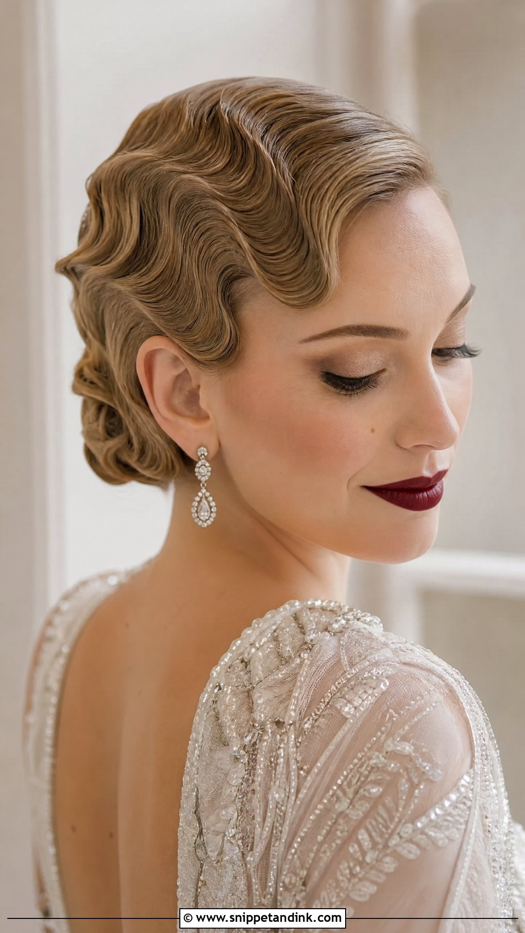 Vintage Finger Waves - Snippet and Ink - 20 Easy Wedding Guest Hairstyles Short Hair