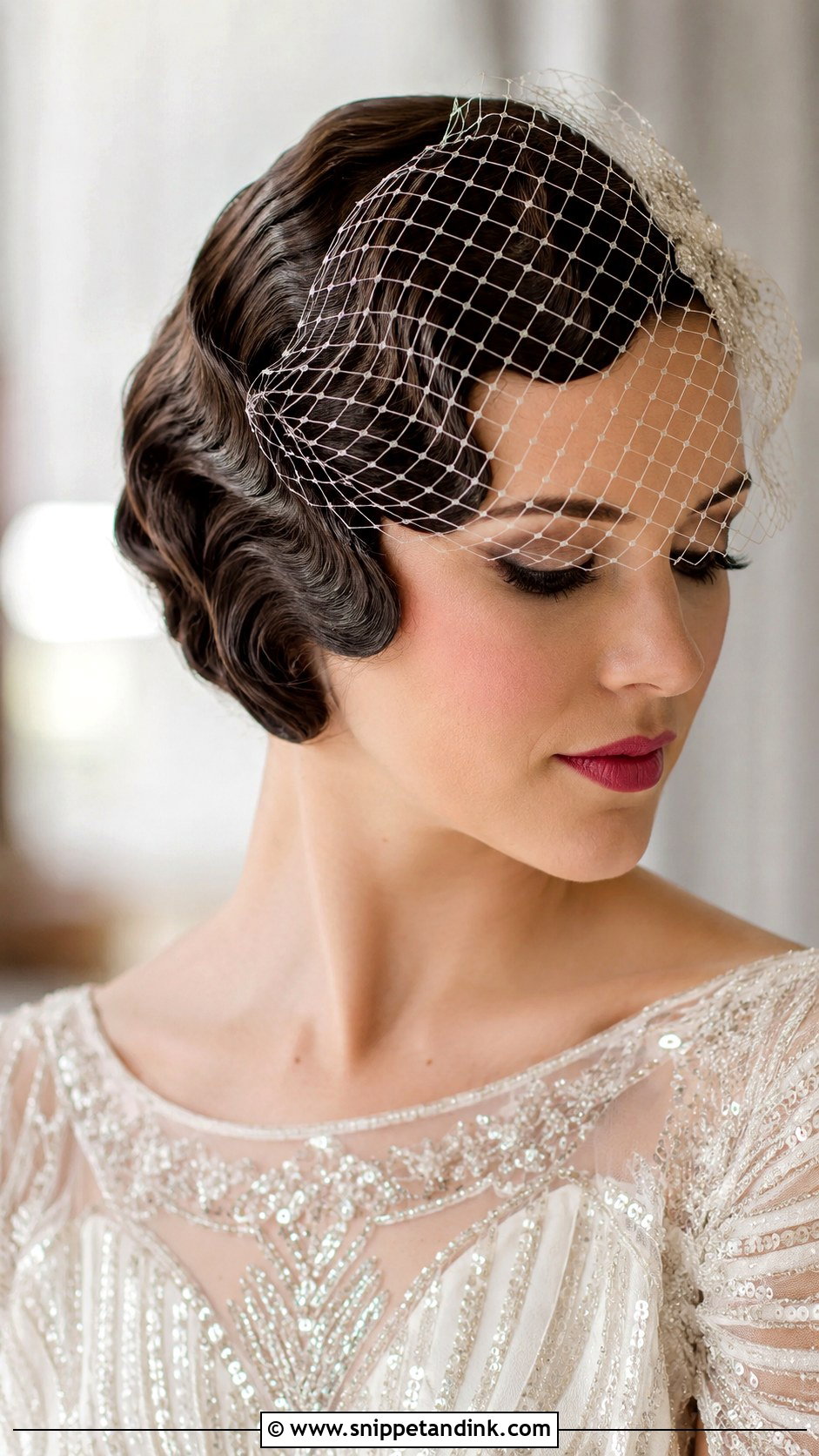 Vintage Finger Waves - Snippet and Ink - 20 Easy Wedding Hairstyles for Short Hair