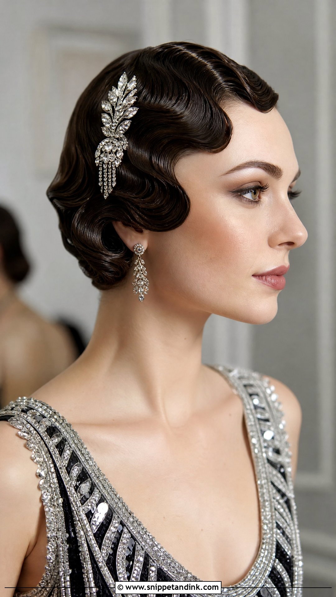 Vintage Finger Waves - Snippet and Ink - 20 Hair Designs for Wedding Ideas