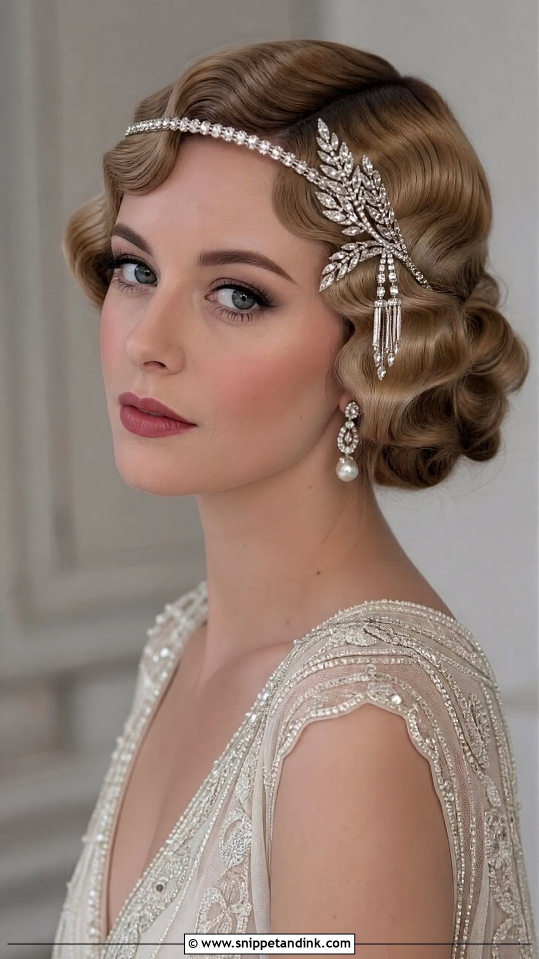 Vintage Finger Waves - Snippet and Ink - 20 Bridal Hair Style Ideas