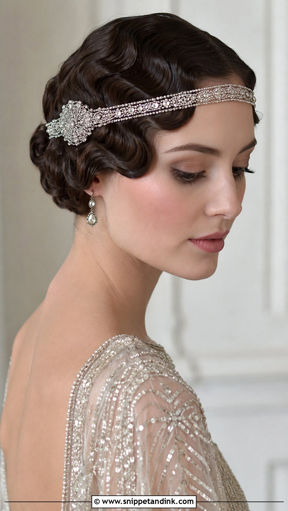 Vintage Finger Waves - Snippet and Ink - 20 Hollywood Bridal Hair Ideas