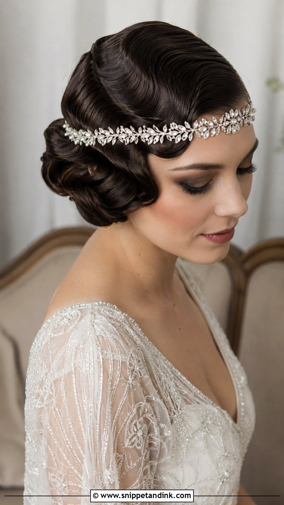 Vintage Finger Waves - Snippet and Ink - 20 Modern Wedding Hairstyles