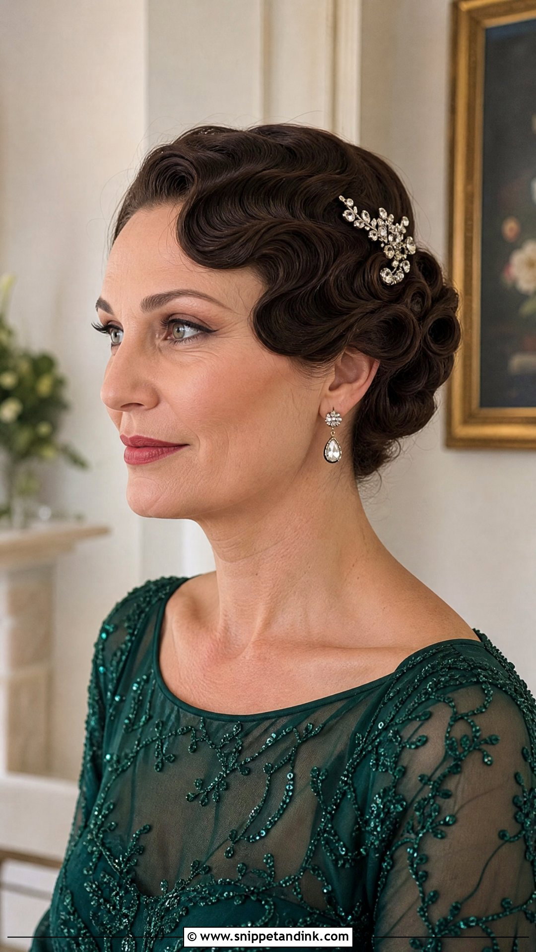 Vintage Finger Waves - Snippet and Ink - 20 Mother Hairstyles for Wedding