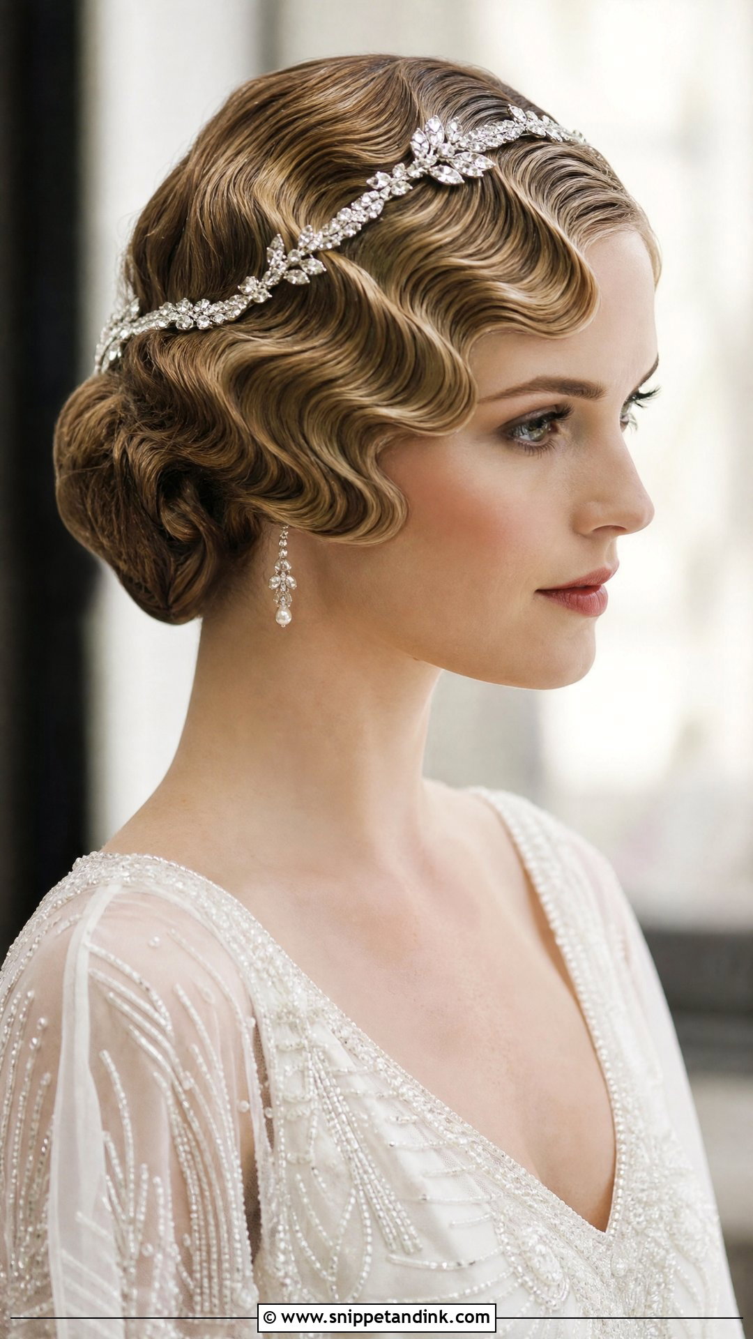 Vintage Finger Waves - Snippet and Ink - 20 Timeless Wedding Hair Ideas