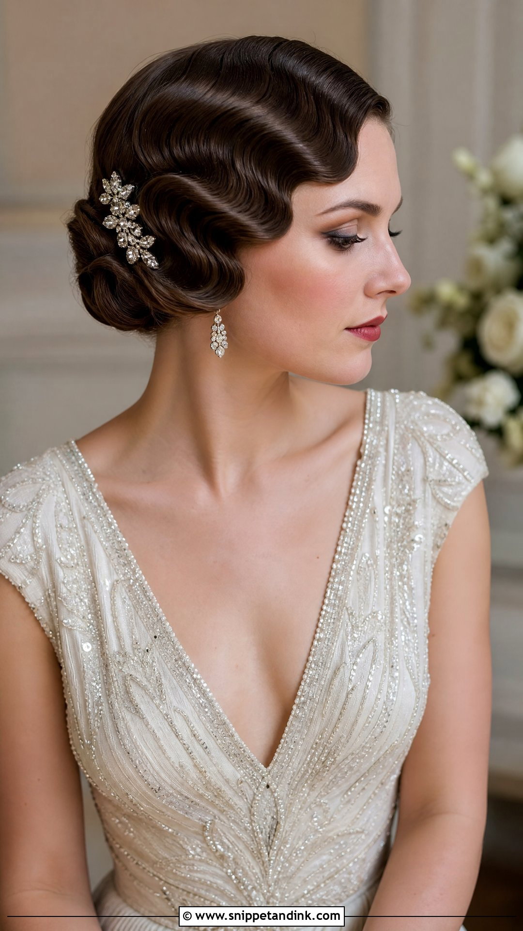 Vintage Finger Waves - Snippet and Ink - 20 Timeless Wedding Hairstyles