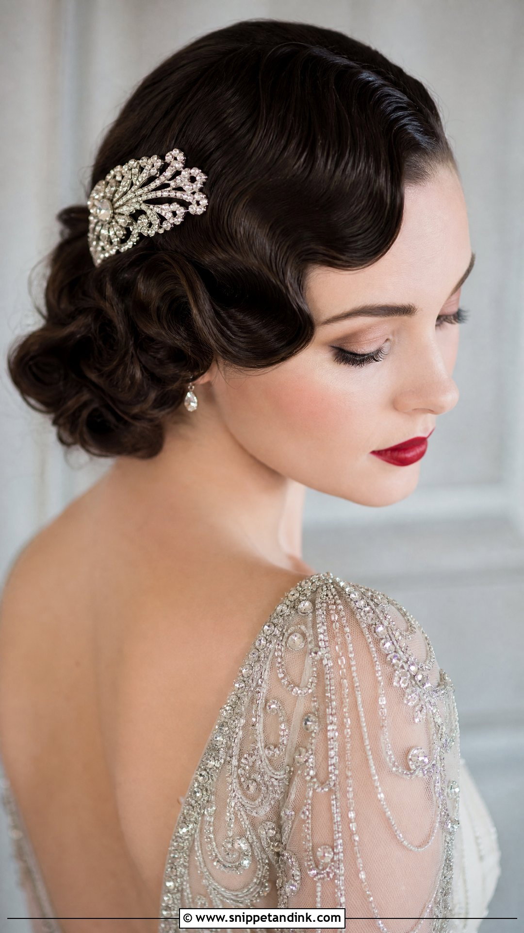 Vintage Finger Waves - Snippet and Ink - 20 Wedding Hair Design Ideas