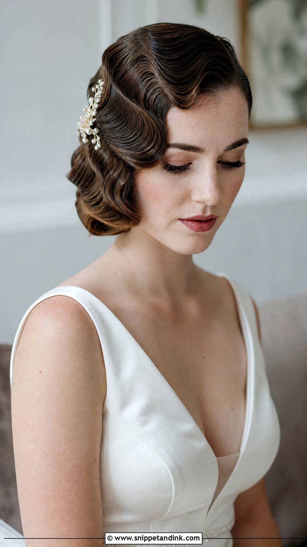 Vintage Finger Waves - Snippet and Ink - 20 Western Wedding Hair Ideas