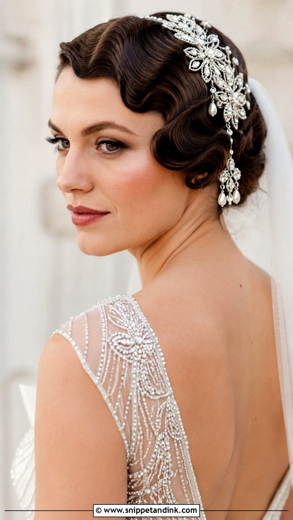 Vintage Finger Waves - Snippet and Ink - 25 Bridal Hair Ideas