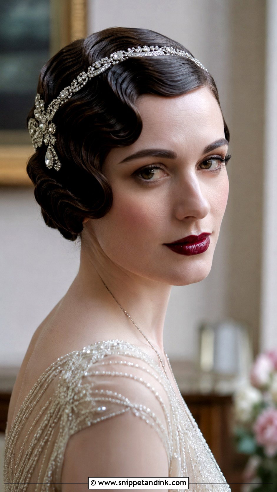 Vintage Finger Waves - Snippet and Ink - 20 Bridal Hairstyles for Medium Length Hair