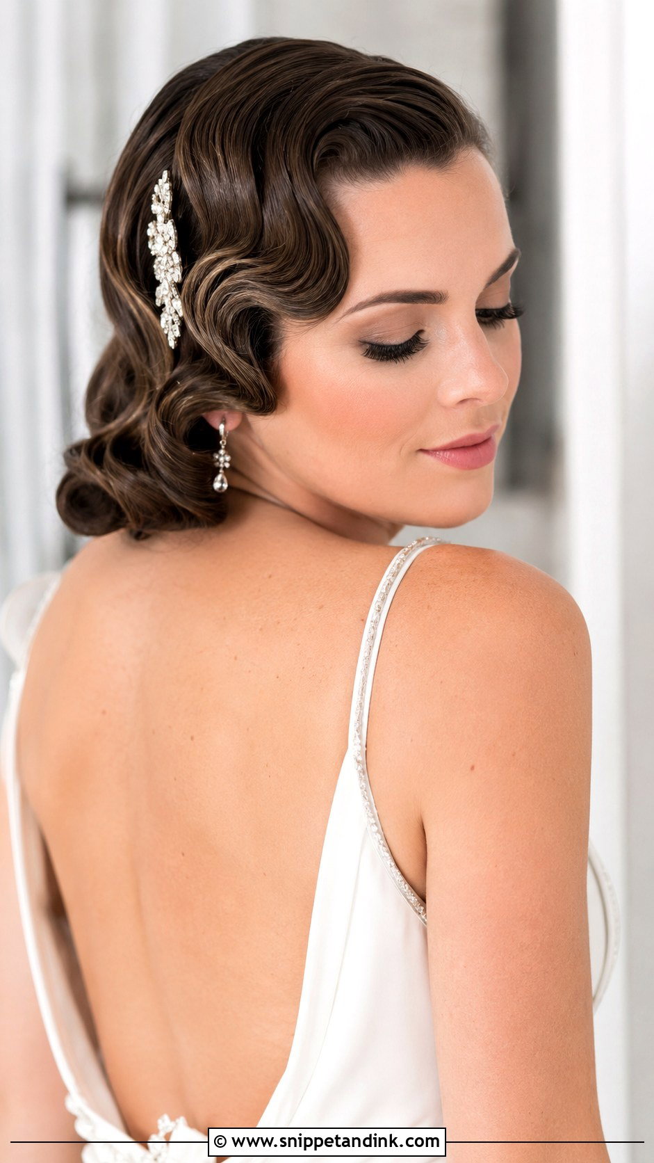 Vintage Finger Waves - Snippet and Ink - 25 Christian Bridal Hairstyle Ideas