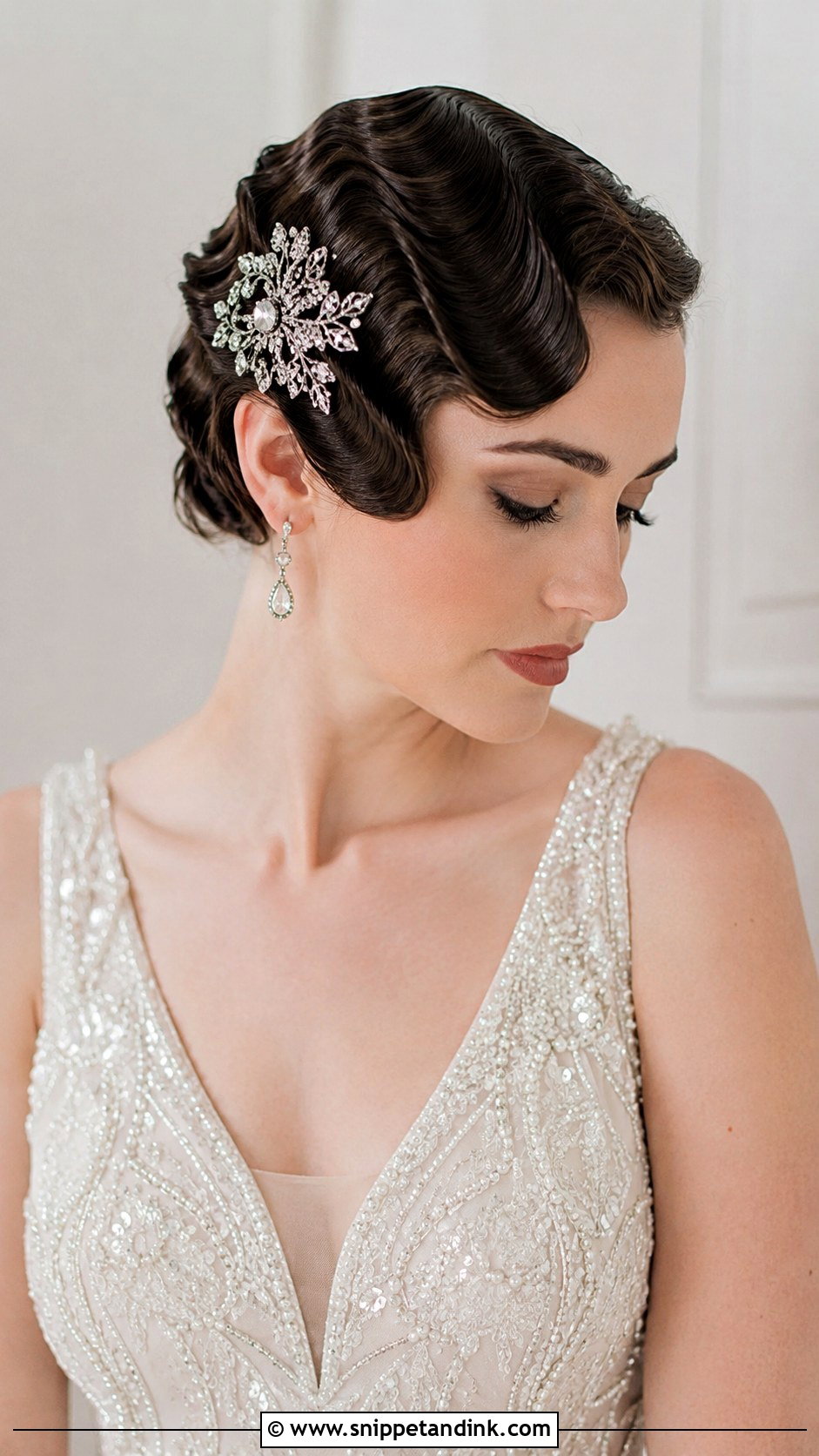 Vintage Finger Waves - Snippet and Ink - 25 Classy Wedding Hair Ideas