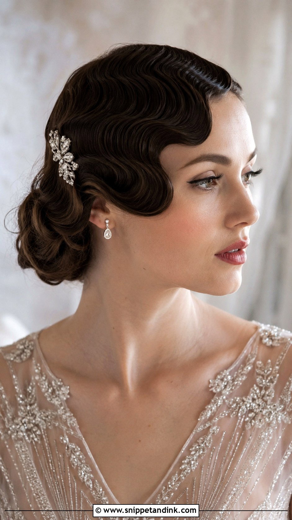 Vintage Finger Waves - Snippet and Ink - 25 Elegant Wedding Hair Ideas