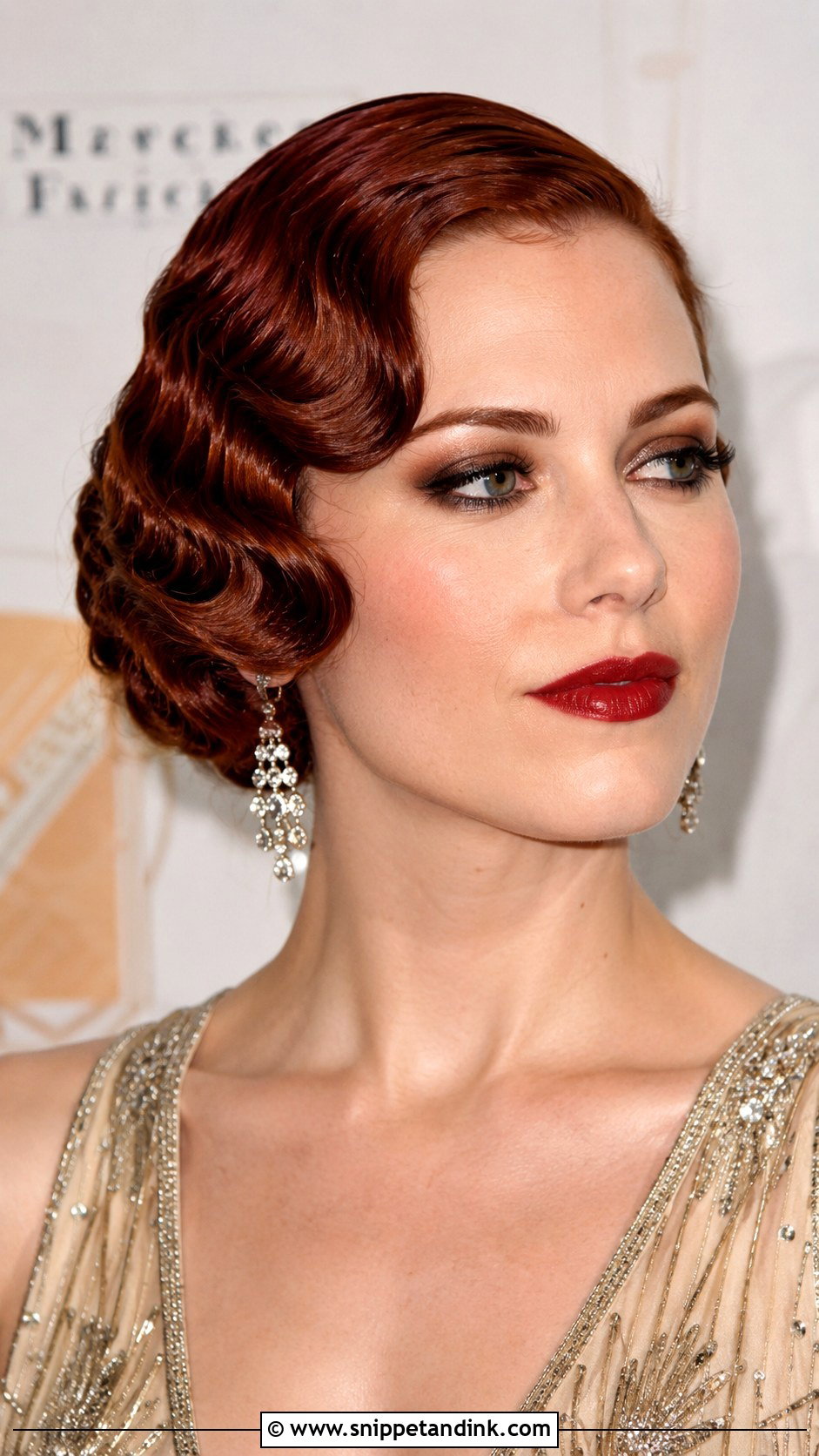 Vintage Finger Waves - Snippet and Ink - 25 Engagement Look Hairstyle Ideas