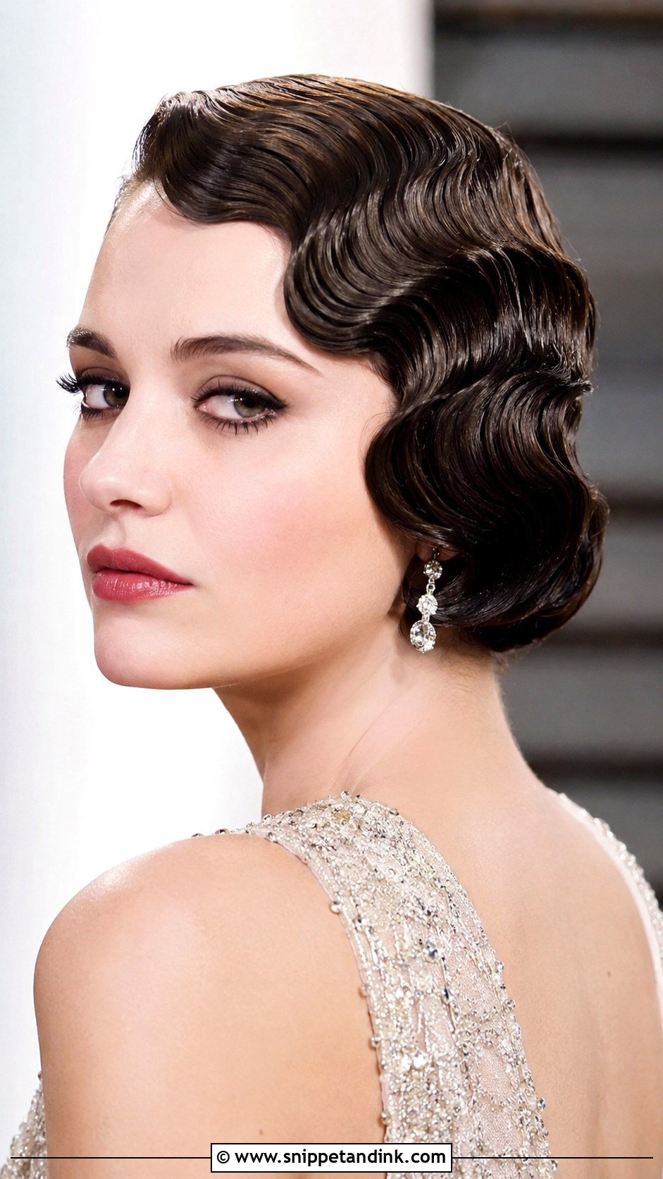 Vintage Finger Waves - Snippet and Ink - 25 Engagement Bridal Hairstyles